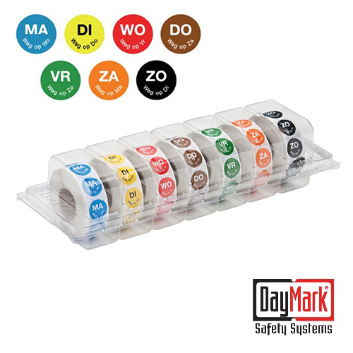 Daymark Safety Systems dispenser permanente stickers weg op